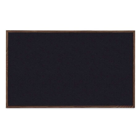 United Visual Products Combo Board, 48"x36", White Frame/Black Porcelain & Rubber UVDECORK4836W-BLKPORC-RUBBER